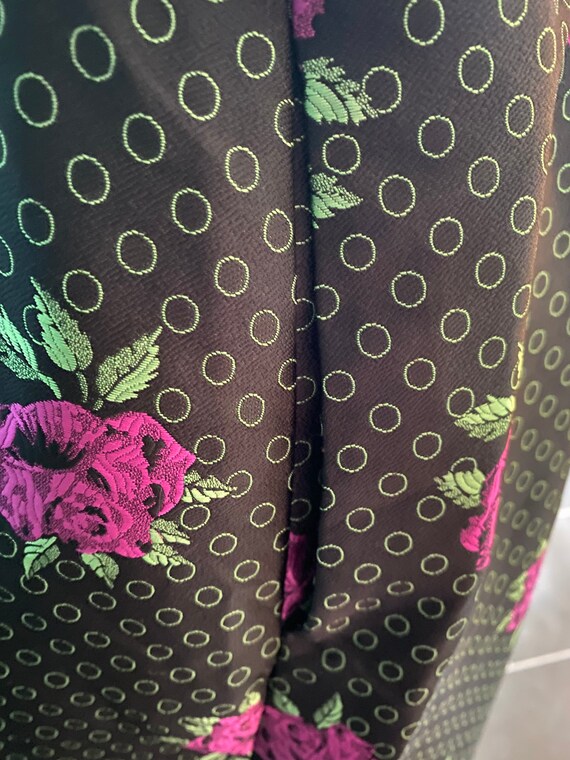 Designer Victor Costa Maxi Taffeta skirt • floral… - image 4