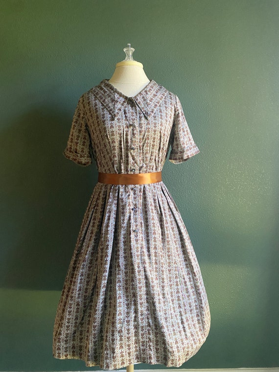 Vintage Authentic 1950's Swing Dress by Wildman O… - image 2