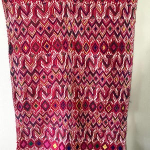 70s Vintage Hand -Embroidered  Mexican OTOMI wall  hanging tapestry
