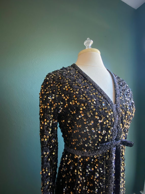 Vintage Fred Pearlburg Gown / Sequin Dress / Sequ… - image 3