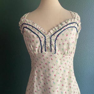 Free People Sweet Hearts Ruffles Ditsy Floral Printed Midi Dress size XL image 1