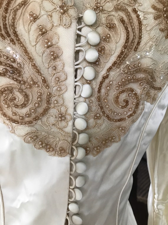 candlelight color wedding dress