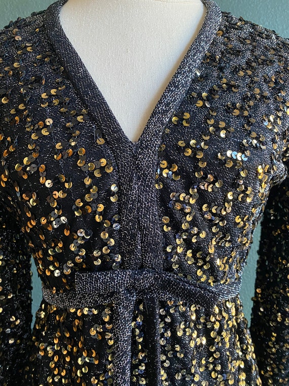 Vintage Fred Pearlburg Gown / Sequin Dress / Sequ… - image 5