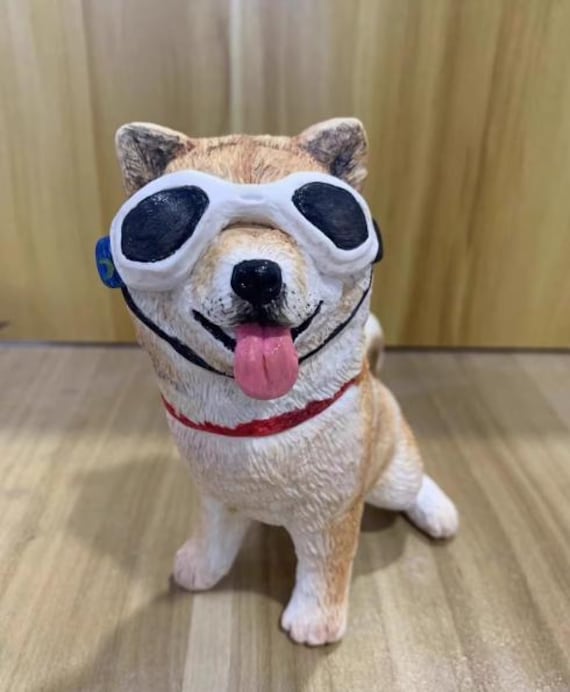 Topper per torta per cani Figurine in argilla Cucciolo Stella Giallo