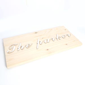 Aangepast houten bord | Gepersonaliseerde familienaambord | Achternaam palletbord | Huwelijkscadeau | Home Wanddecoratie | Jubileumcadeau