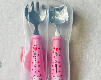 Hello Kitty lunch box cutlery