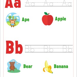 My First ABC Book in English - Etsy