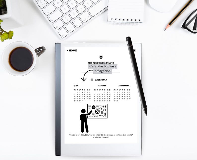 Remarkable 1 & 2 Quarterly Planner: 12 Week Year (PDF) - Etsy