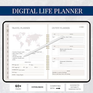 Digital Life Planner, Digital Planner, Goodnotes Planner, Ipad Planner, Notability Planner, Life Planner, Budget Planner, Hyperlinked Plan