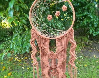 Macrame Moon and Stars Wall Hanging