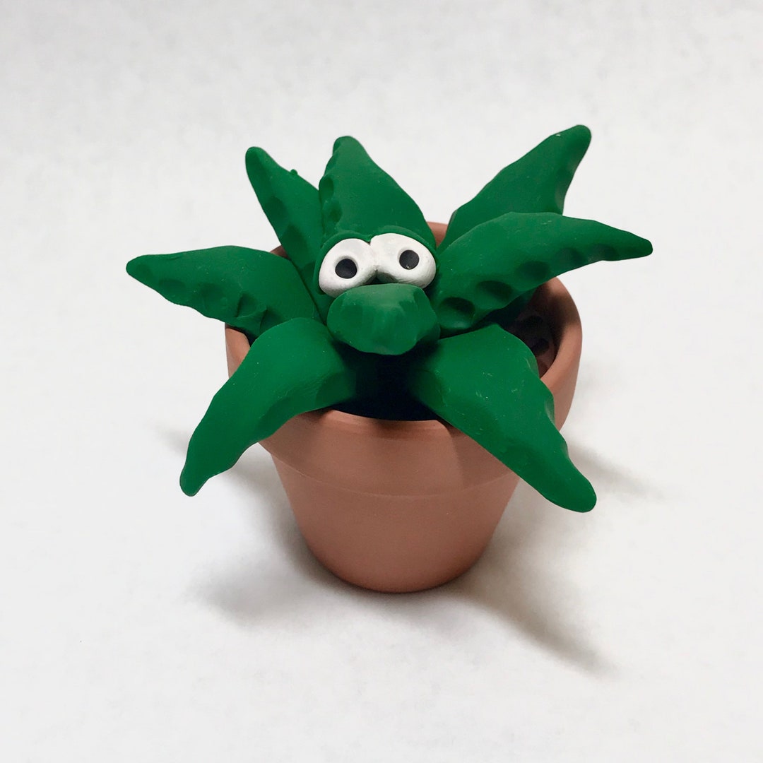 Clay Cactus Desk Buddy Quirky and Unique Gift Etsy