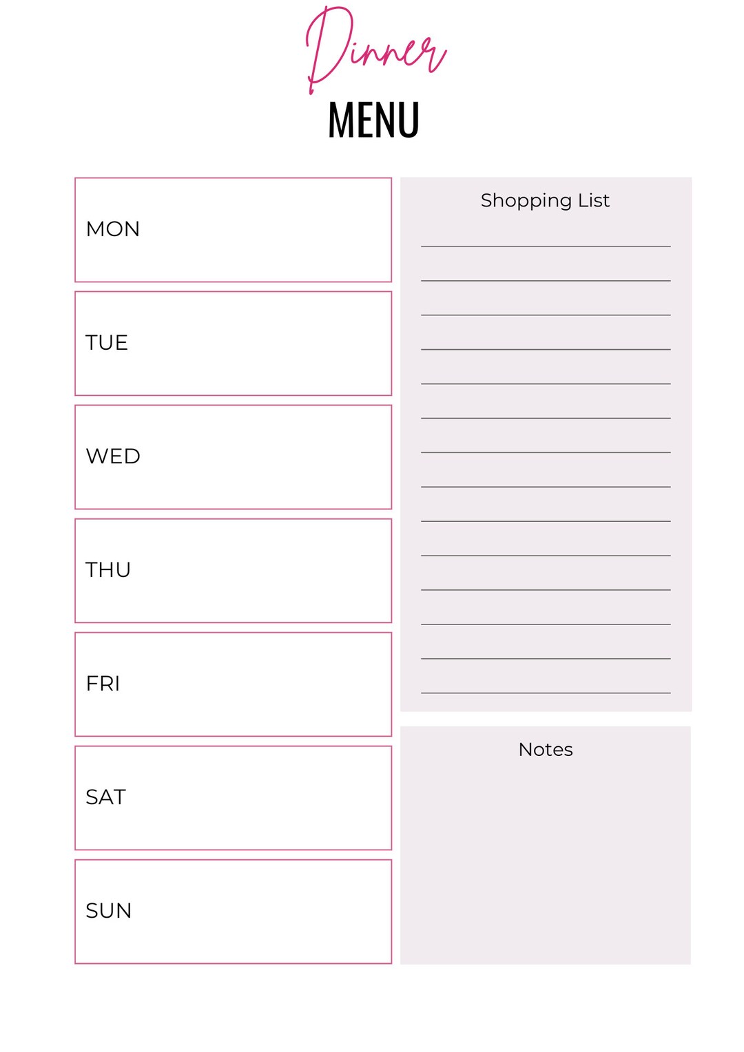 Home Management Planner, Household Planner, Home Organization ...