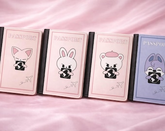 Stray kids Wolf Chan Passport Cover: Kpop Travel Wallet