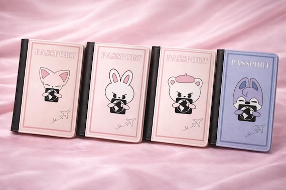 Stray Kids Wolf Chan Passport Cover: Kpop Travel Wallet - Etsy