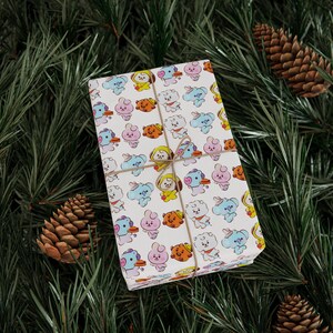 BT21 Wrapping Paper, Kpop ARMY Gift, 90gsm Fine Art Paper image 4