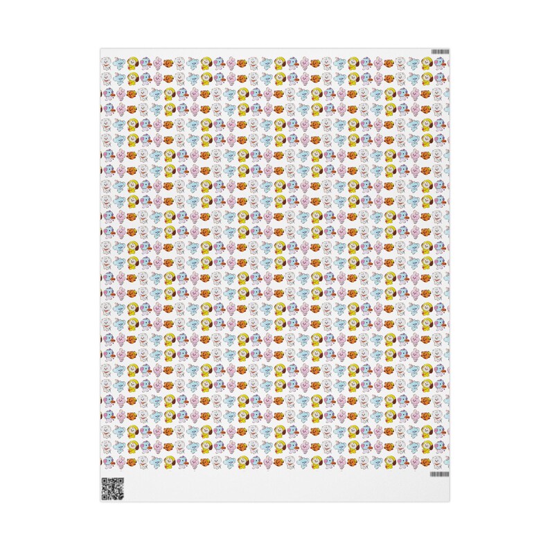BT21 Wrapping Paper, Kpop ARMY Gift, 90gsm Fine Art Paper image 3