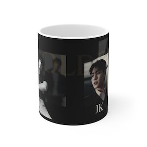 Tazza Jungkook dei BTS, tazza da caffè in ceramica Kpop da 11 o 15 once - Regalo per gli ARMYS, fan del Kpop, amanti dei Bangtan Boys, esercito BTS - Tazza da tè in porcellana