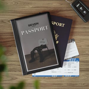 Funda para pasaporte de fan de Jungkook Kpop: funda para pasaporte, billetera de viaje, artículos para fans, BTS, Jungkook, portadocumentos de viaje