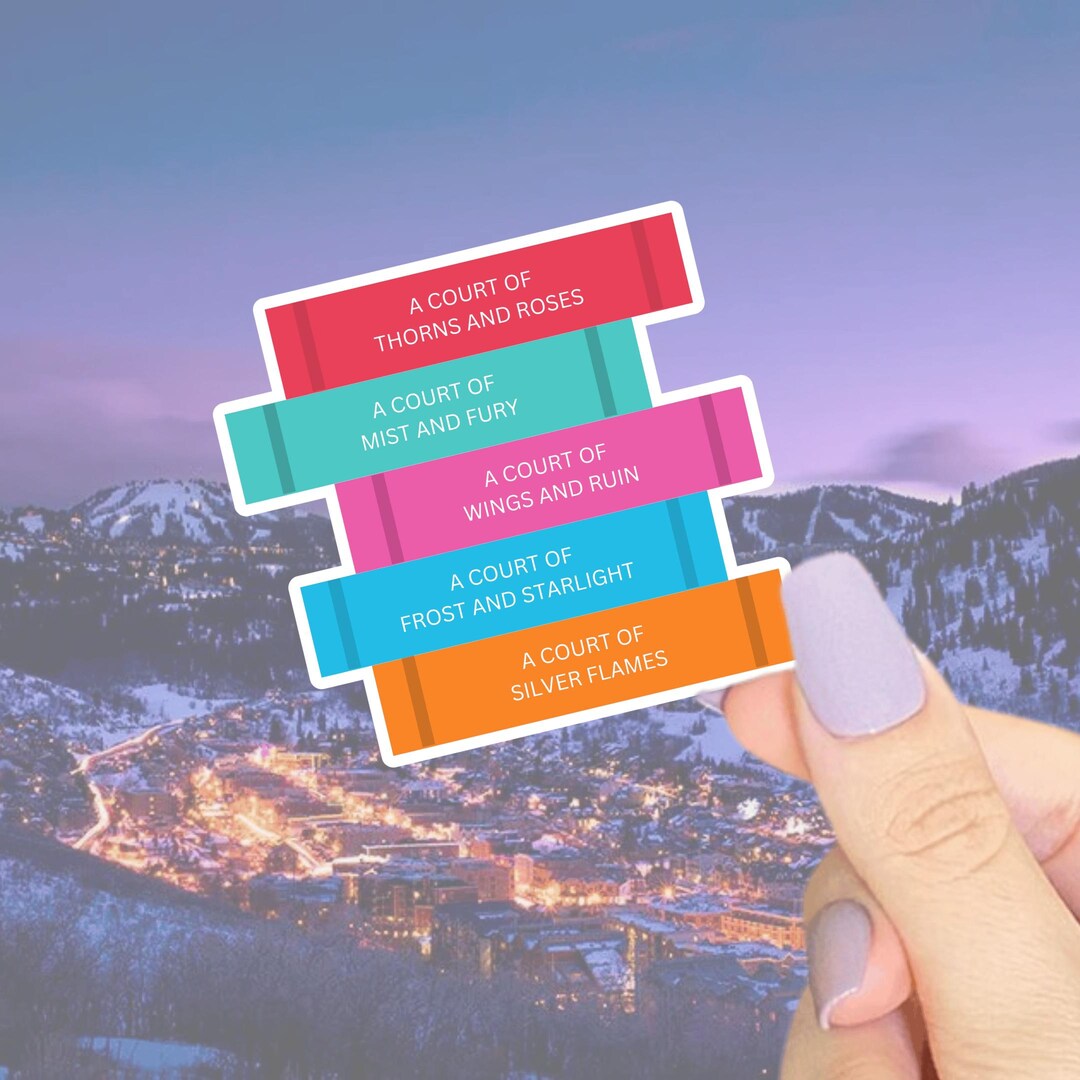 ACOTAR Series Book Stack Sticker - Officially Licensed Sarah J. Maas ...