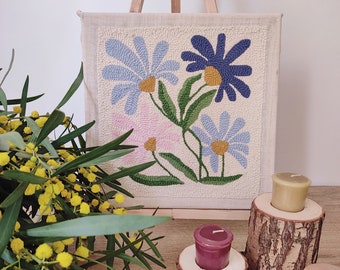 Simple Punch Needle Point Kit , Diy Minimalist Wall Decoration , Handmade Punching Set , Gift For Her , Home Hobby Crafts