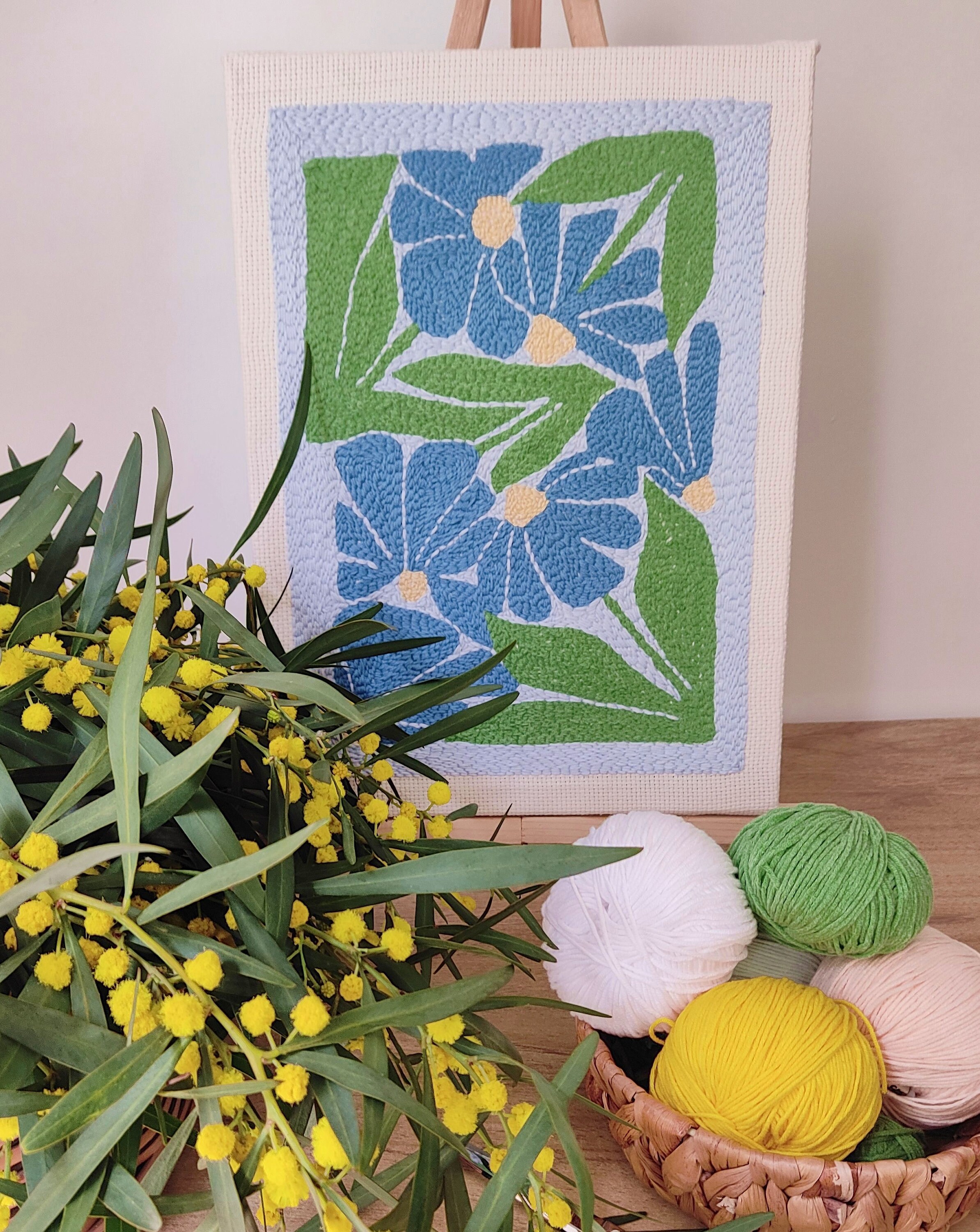 Floral Punch Needles Start Kit , Punch Needle Wall Art , Needle ...