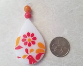 Fabulous Upcycled Pyrex Friendship Necklace Pendant