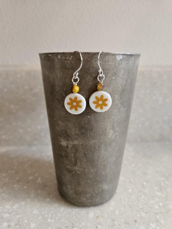 Upcycled Corelle Earrings