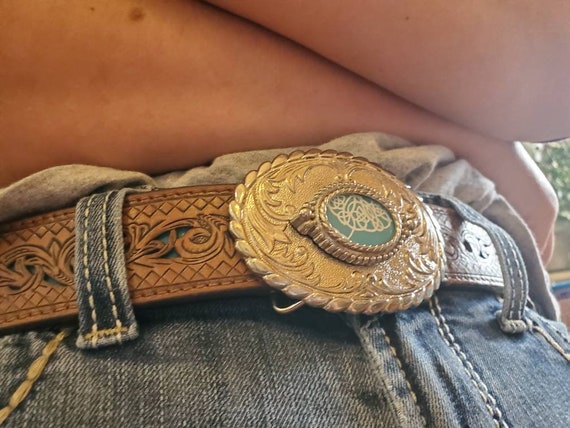 Interchangeable Upcycled Pyrex Silver Plate Belt … - image 2