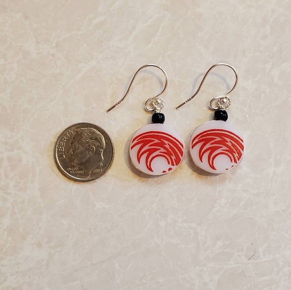 Upcycled Rooster Earrings - image 2