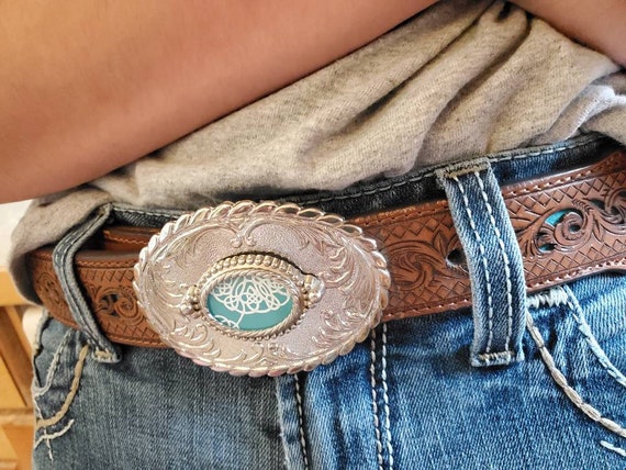 Interchangeable Upcycled Pyrex Silver Plate Belt … - image 3
