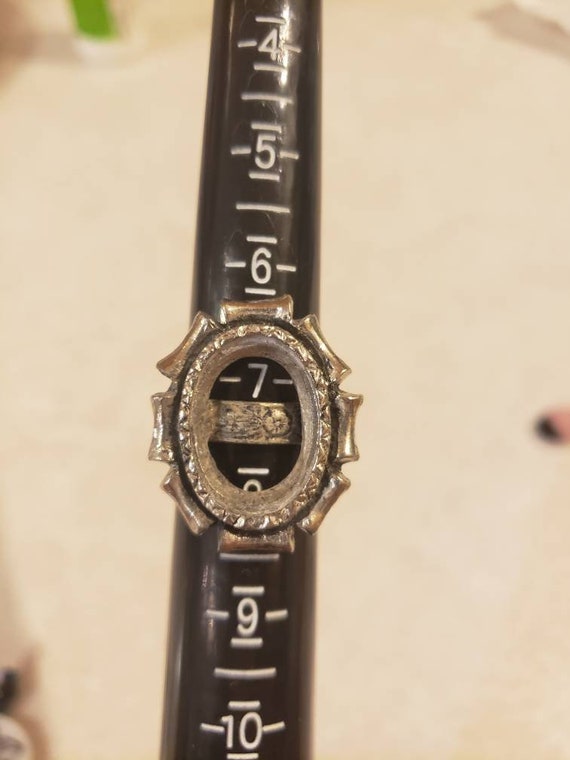 Adjustable Silver Statement Ring - image 4