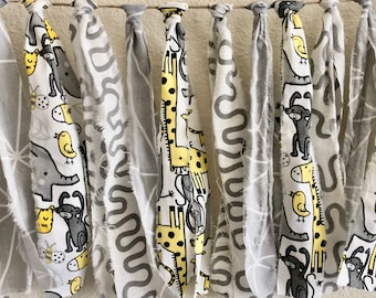 Habitación de bebé, zoológico, animal, guirnalda de tela, guardería, género neutro