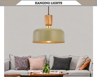 Pendant Light Fixture , Hanging Lights for Kitchen , Dining, Living Room & More | Rustic Chandelier, Ceiling Light - Plug-in Wall light