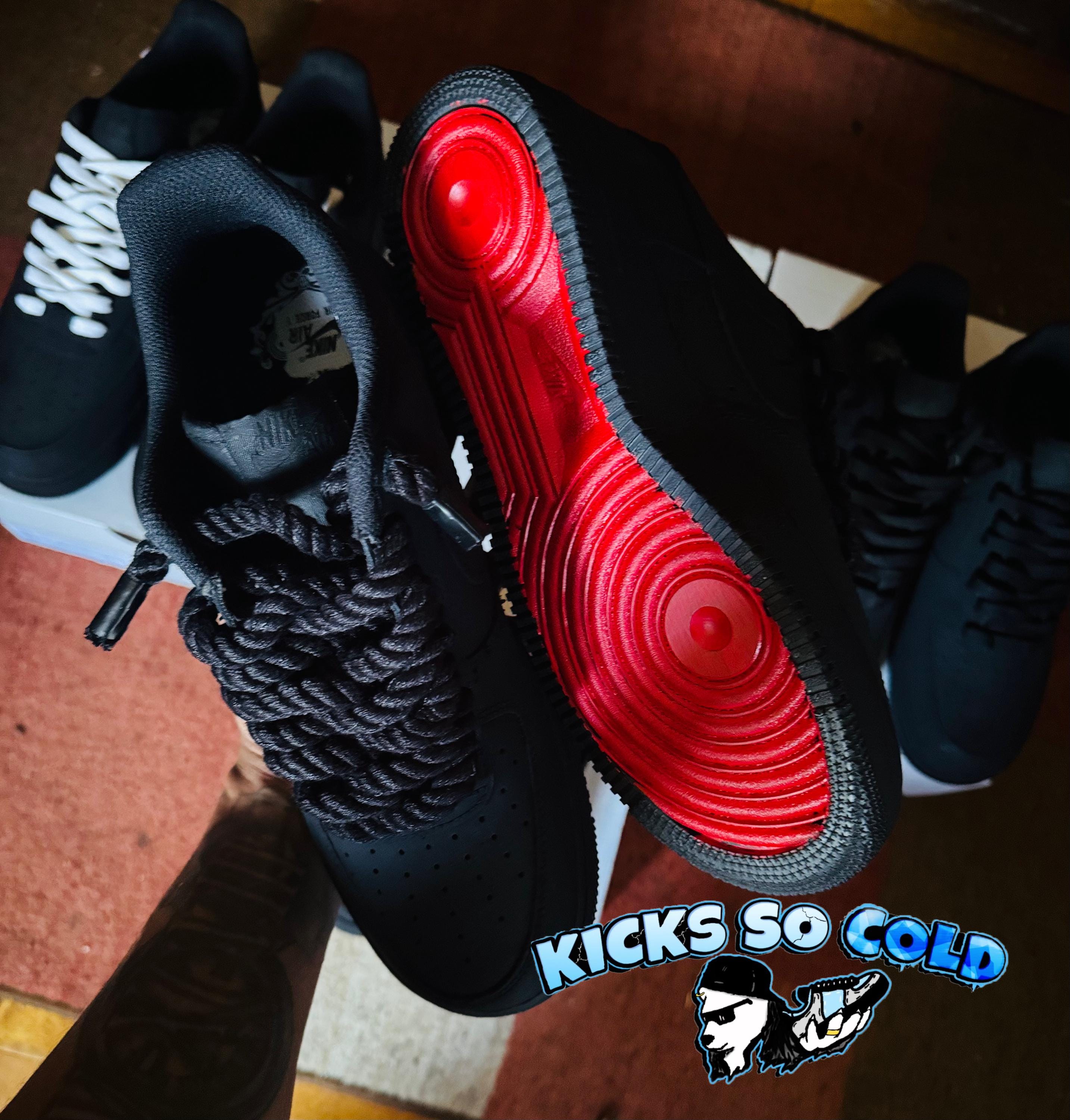 Darkest AF1 (red Bottom) - Etsy