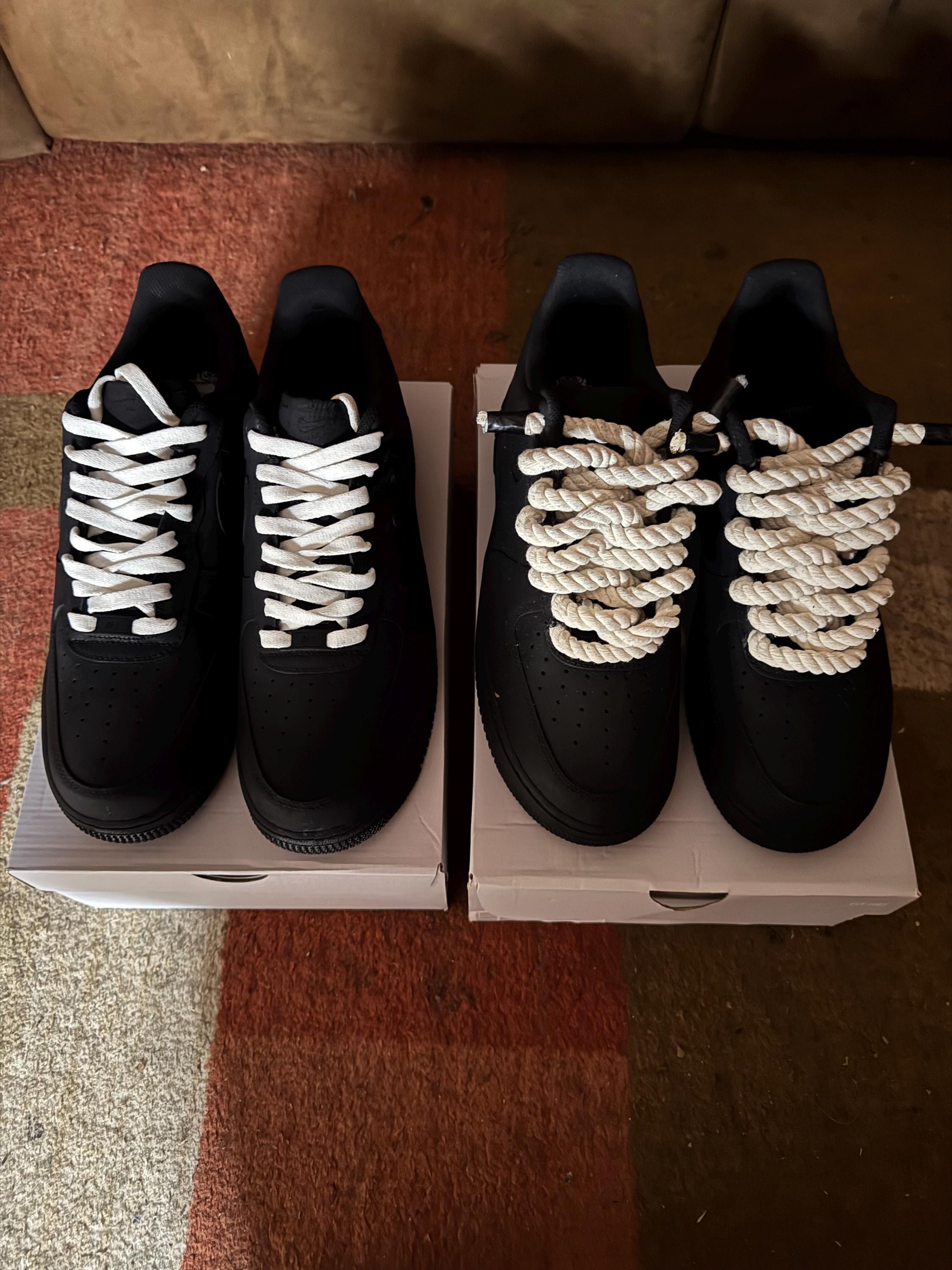 Darkest AF1 (White laces)