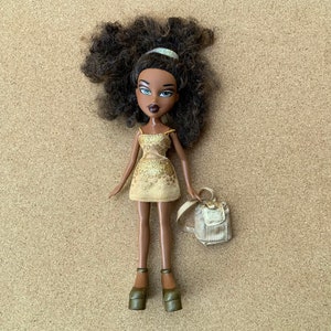 Vintage Bratz doll Sasha in golden Formal Funk dress