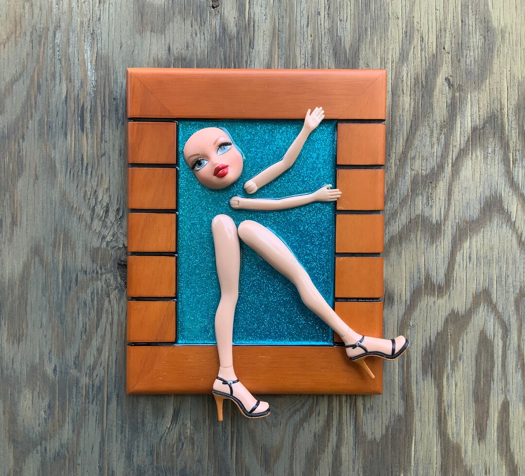 Upcycled Framed Bratz Doll Wall Art Assemblage Etsy
