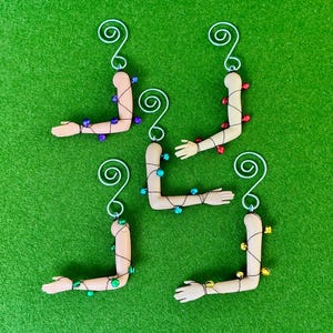 You Choose Eclectic Christmas doll Arm ornament