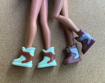 Lot of 2 Vintage My Scene Barbie doll shoes Ski Boots