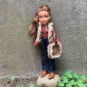 Vintage Bratz Yasmin doll in jeans vest and boots