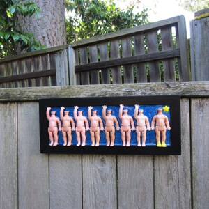 Weird Framed Doll wall art eclectic welcome home decor image 4