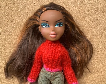 Vintage Sasha Bratz doll in Red sweater and jeans