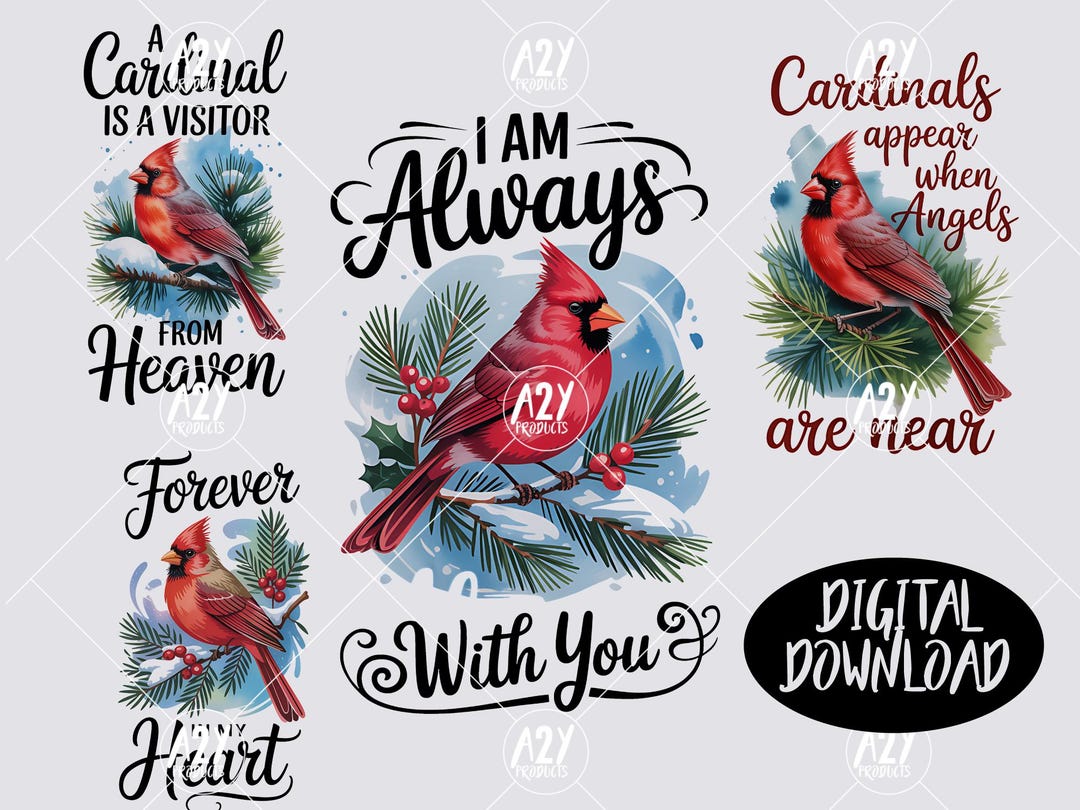 Cardinal Memorial PNG, Cardinals Appear When Angels Are Near, in Loving ...