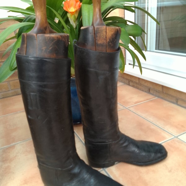 Vintage Riding Boots & Trees