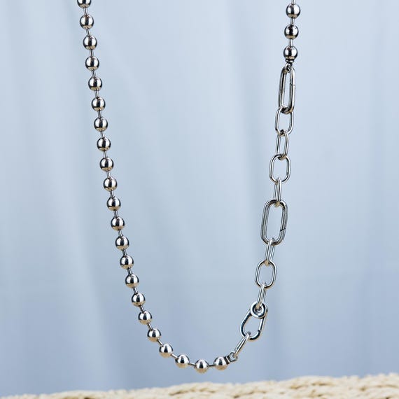 Sterling Silver Necklace Pandora Beaded Necklace Chain Sterling