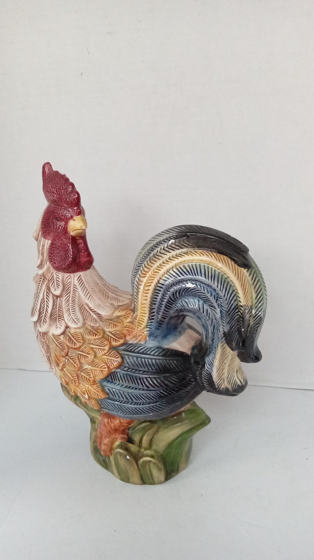 Vintage CBK Ltd Hand Painted Roster - Etsy