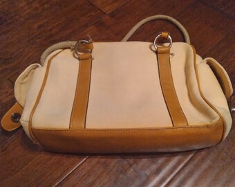 Prada  Milano Leather and Cotton Handbags
