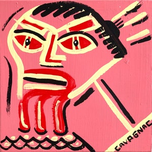 Full Time Warrior / original painting / fighting for it / 5818