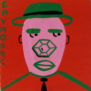 Ruby / original painting / a gem of a schnozz / don&#39;t you nose it / 3506
