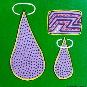 A Better Version Of Myself / original painting / Big Thing and Little Thing tackle the world and all it has to offer TOGETHER  / 2704